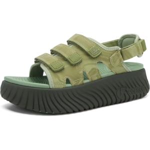 image:imageCOFACE Womens Orthopedic Walking Sandals Comfortable Plantar Fasciitis Arch Support Sport Recovery Outdoor Hiking Sandles Thick Athletic Cushion Adjustable Strap Lightweight Platform SlidesGreen
