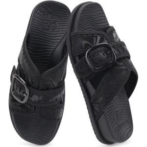 image:imageCOFACE Womens Walking Sandals with Arch Support 2026 Summer Slides for Women Comfortable Outdoor Sandal Cloud Thick CushionBlack