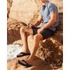 image:imageCOFACE Flip Flops for Men with Arch Support Mens Sport Beach ThongSandals Outdoor 2025 Summer Leather Sandal for ManBlack