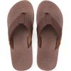 image:imageCOFACE Flip Flops for Men with Arch Support Mens Sport Beach ThongSandals Outdoor 2025 Summer Leather Sandal for ManBrown
