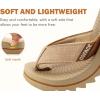 image:imageCOFACE Flip Flops for Men with Arch Support Mens Sport Beach ThongSandals Outdoor 2025 Summer Leather Sandal for ManDeep Beige