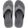 image:imageCOFACE Flip Flops for Men with Arch Support Mens Sport Beach ThongSandals Outdoor 2025 Summer Leather Sandal for ManDeep Grey