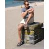 image:imageCOFACE Flip Flops for Men with Arch Support Mens Sport Beach ThongSandals Outdoor 2025 Summer Leather Sandal for ManDeep Grey