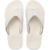 image:imageCOFACE Flip Flops for Men with Arch Support Mens Sport Beach ThongSandals Outdoor 2025 Summer Leather Sandal for ManWhite