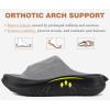 image:imageCOFACE Mens Recovery Sandals Man Orthopedic Plantar Fasciitis Walking Outdoor Slides for Men Comfort Adjustable Thick Cushioned Orthotic Size 715Black