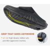 image:imageCOFACE Mens Recovery Sandals Man Orthopedic Plantar Fasciitis Walking Outdoor Slides for Men Comfort Adjustable Thick Cushioned Orthotic Size 715Black