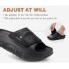 image:imageCOFACE Mens Recovery Sandals Man Orthopedic Plantar Fasciitis Walking Outdoor Slides for Men Comfort Adjustable Thick Cushioned Orthotic Size 715Black