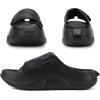 image:imageCOFACE Mens Recovery Sandals Man Orthopedic Plantar Fasciitis Walking Outdoor Slides for Men Comfort Adjustable Thick Cushioned Orthotic Size 715Black