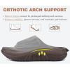 image:imageCOFACE Mens Recovery Sandals Man Orthopedic Plantar Fasciitis Walking Outdoor Slides for Men Comfort Adjustable Thick Cushioned Orthotic Size 715Brown