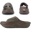 image:imageCOFACE Mens Recovery Sandals Man Orthopedic Plantar Fasciitis Walking Outdoor Slides for Men Comfort Adjustable Thick Cushioned Orthotic Size 715Brown