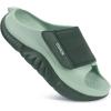 image:imageCOFACE Mens Recovery Sandals Man Orthopedic Plantar Fasciitis Walking Outdoor Slides for Men Comfort Adjustable Thick Cushioned Orthotic Size 715Dark GreenLight Green