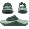 image:imageCOFACE Mens Recovery Sandals Man Orthopedic Plantar Fasciitis Walking Outdoor Slides for Men Comfort Adjustable Thick Cushioned Orthotic Size 715Dark GreenLight Green