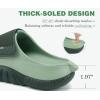 image:imageCOFACE Mens Recovery Sandals Man Orthopedic Plantar Fasciitis Walking Outdoor Slides for Men Comfort Adjustable Thick Cushioned Orthotic Size 715Dark GreenLight Green
