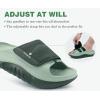 image:imageCOFACE Mens Recovery Sandals Man Orthopedic Plantar Fasciitis Walking Outdoor Slides for Men Comfort Adjustable Thick Cushioned Orthotic Size 715Dark GreenLight Green