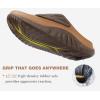 image:imageCOFACE Mens Recovery Sandals Man Orthopedic Plantar Fasciitis Walking Outdoor Slides for Men Comfort Adjustable Thick Cushioned Orthotic Size 715KhakiBrown