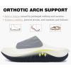 image:imageCOFACE Mens Recovery Sandals Man Orthopedic Plantar Fasciitis Walking Outdoor Slides for Men Comfort Adjustable Thick Cushioned Orthotic Size 715WhiteBlack