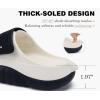 image:imageCOFACE Mens Recovery Sandals Man Orthopedic Plantar Fasciitis Walking Outdoor Slides for Men Comfort Adjustable Thick Cushioned Orthotic Size 715WhiteBlack