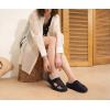 image:imageCOFACE Womens Dressy Orthotic Sandals with Comfortable Plantar Fasciitis Arch Support Ladies Breathable Woven Mesh Mules Lightweight Fashion Slides Thick Cushion Slip on ShoesBlack