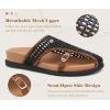 image:imageCOFACE Womens Dressy Orthotic Sandals with Comfortable Plantar Fasciitis Arch Support Ladies Breathable Woven Mesh Mules Lightweight Fashion Slides Thick Cushion Slip on ShoesBlack Khaki