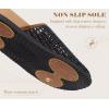 image:imageCOFACE Womens Dressy Orthotic Sandals with Comfortable Plantar Fasciitis Arch Support Ladies Breathable Woven Mesh Mules Lightweight Fashion Slides Thick Cushion Slip on ShoesBlack Khaki