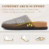 image:imageCOFACE Womens Dressy Orthotic Sandals with Comfortable Plantar Fasciitis Arch Support Ladies Breathable Woven Mesh Mules Lightweight Fashion Slides Thick Cushion Slip on ShoesBlack Khaki
