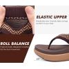 image:imageCOFACE Womens Fashion Orthotic Flip Flops Recovery Walking Lightweight Athletic Thick Yoga Mat Cushion Thong Sandals With Comfortable Plantar Fasciitis Arch SupportBrown
