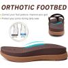 image:imageCOFACE Womens Fashion Orthotic Flip Flops Recovery Walking Lightweight Athletic Thick Yoga Mat Cushion Thong Sandals With Comfortable Plantar Fasciitis Arch SupportBrown