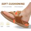 image:imageCOFACE Womens Fashion Orthotic Flip Flops Recovery Walking Lightweight Athletic Thick Yoga Mat Cushion Thong Sandals With Comfortable Plantar Fasciitis Arch SupportKhaki