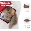 image:imageCOFACE Womens Fluff Slippers House Open Toe Faux Fur Ladies Fashion Platform Fuzzy Slide Shoes with Comfort Arch Support Indoor Outdoor SoleBrown