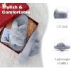 image:imageCOFACE Womens Fluff Slippers House Open Toe Faux Fur Ladies Fashion Platform Fuzzy Slide Shoes with Comfort Arch Support Indoor Outdoor SoleGrey