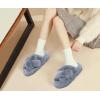 image:imageCOFACE Womens Fluff Slippers House Open Toe Faux Fur Ladies Fashion Platform Fuzzy Slide Shoes with Comfort Arch Support Indoor Outdoor SoleGrey