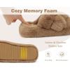 image:imageCOFACE Womens Fluff Slippers House Open Toe Faux Fur Ladies Fashion Platform Fuzzy Slide Shoes with Comfort Arch Support Indoor Outdoor SoleKhaki Brown