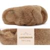 image:imageCOFACE Womens Fluff Slippers House Open Toe Faux Fur Ladies Fashion Platform Fuzzy Slide Shoes with Comfort Arch Support Indoor Outdoor SoleKhaki Brown
