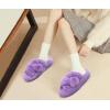 image:imageCOFACE Womens Fluff Slippers House Open Toe Faux Fur Ladies Fashion Platform Fuzzy Slide Shoes with Comfort Arch Support Indoor Outdoor SoleLight Purple