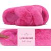 image:imageCOFACE Womens Fluff Slippers House Open Toe Faux Fur Ladies Fashion Platform Fuzzy Slide Shoes with Comfort Arch Support Indoor Outdoor SoleRose Red