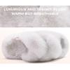 image:imageCOFACE Womens Fluff Slippers House Open Toe Faux Fur Ladies Fashion Platform Fuzzy Slide Shoes with Comfort Arch Support Indoor Outdoor SoleWhite