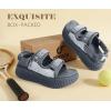 image:imageCOFACE Womens Orthopedic Walking Sandals with Comfortable Plantar Fasciitis Arch Support Outdoor Athletic Lightweight Platform Sandles Sport Recovery Adjustable Strap Thick Cushion SlidesGrey