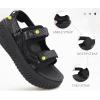 image:imageCOFACE Womens Orthopedic Walking Sandals with Comfortable Plantar Fasciitis Arch Support Outdoor Athletic Lightweight Platform Sandles Sport Recovery Adjustable Strap Thick Cushion SlidesBlack