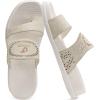 image:imageCOFACE Womens Orthotic Cushion Sandals Comfortable Arch Support Walking Slides Fashion Split Toe Summer Vacation Beach Flip Flops For Women Relief Plantar FasciitisOffwhite