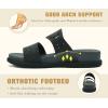 image:imageCOFACE Womens Orthotic Cushion Sandals Comfortable Arch Support Walking Slides Fashion Split Toe Summer Vacation Beach Flip Flops For Women Relief Plantar FasciitisGrey