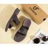 image:imageCOFACE Womens Orthotic Cushion Sandals Comfortable Arch Support Walking Slides Fashion Split Toe Summer Vacation Beach Flip Flops For Women Relief Plantar FasciitisBrown