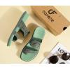 image:imageCOFACE Womens Orthotic Cushion Sandals Comfortable Arch Support Walking Slides Fashion Split Toe Summer Vacation Beach Flip Flops For Women Relief Plantar FasciitisGreen
