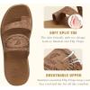 image:imageCOFACE Womens Orthotic Cushion Sandals Comfortable Arch Support Walking Slides Fashion Split Toe Summer Vacation Beach Flip Flops For Women Relief Plantar FasciitisKhaki