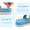 image:imageCOFACE Womens Orthotic Cushion Sandals Comfortable Arch Support Walking Slides Fashion Split Toe Summer Vacation Beach Flip Flops For Women Relief Plantar FasciitisBlue