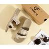 image:imageCOFACE Womens Orthotic Cushion Sandals Comfortable Arch Support Walking Slides Fashion Split Toe Summer Vacation Beach Flip Flops For Women Relief Plantar FasciitisBeige