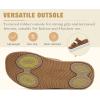 image:imageCOFACE Womens Orthotic Cushion Sandals Comfortable Arch Support Walking Slides Fashion Split Toe Summer Vacation Beach Flip Flops For Women Relief Plantar FasciitisKhaki