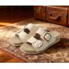 image:imageCOFACE Womens Sandals Classy Buckles Cloud Cushioned Casual Slides Size 612Beige