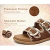 image:imageCOFACE Womens Sandals Classy Buckles Cloud Cushioned Casual Slides Size 612BeigeKhaki