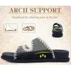 image:imageCOFACE Womens Sandals Classy Buckles Cloud Cushioned Casual Slides Size 612Black
