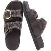 image:imageCOFACE Womens Sandals Classy Buckles Cloud Cushioned Casual Slides Size 612Brown